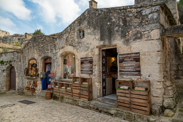 Boutique de produits régionaux aux Baux-de-Provence