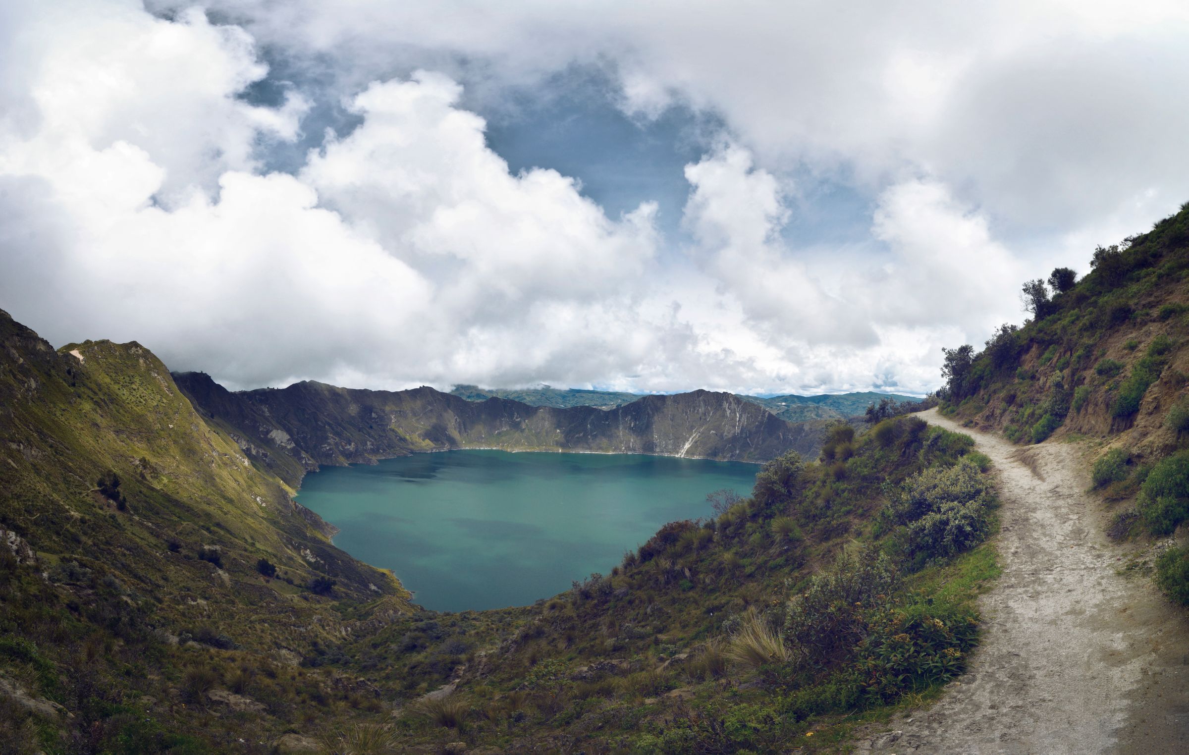La lagune du Quilotoa, en Équateur