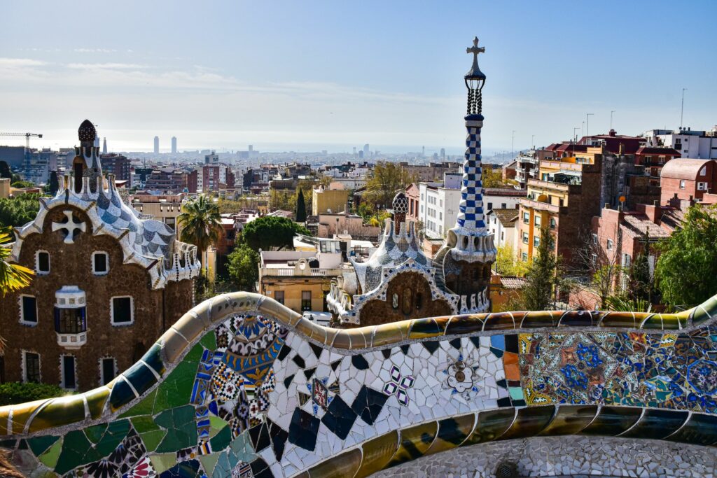 Les mosaïques du parc Güell, à Barcelone