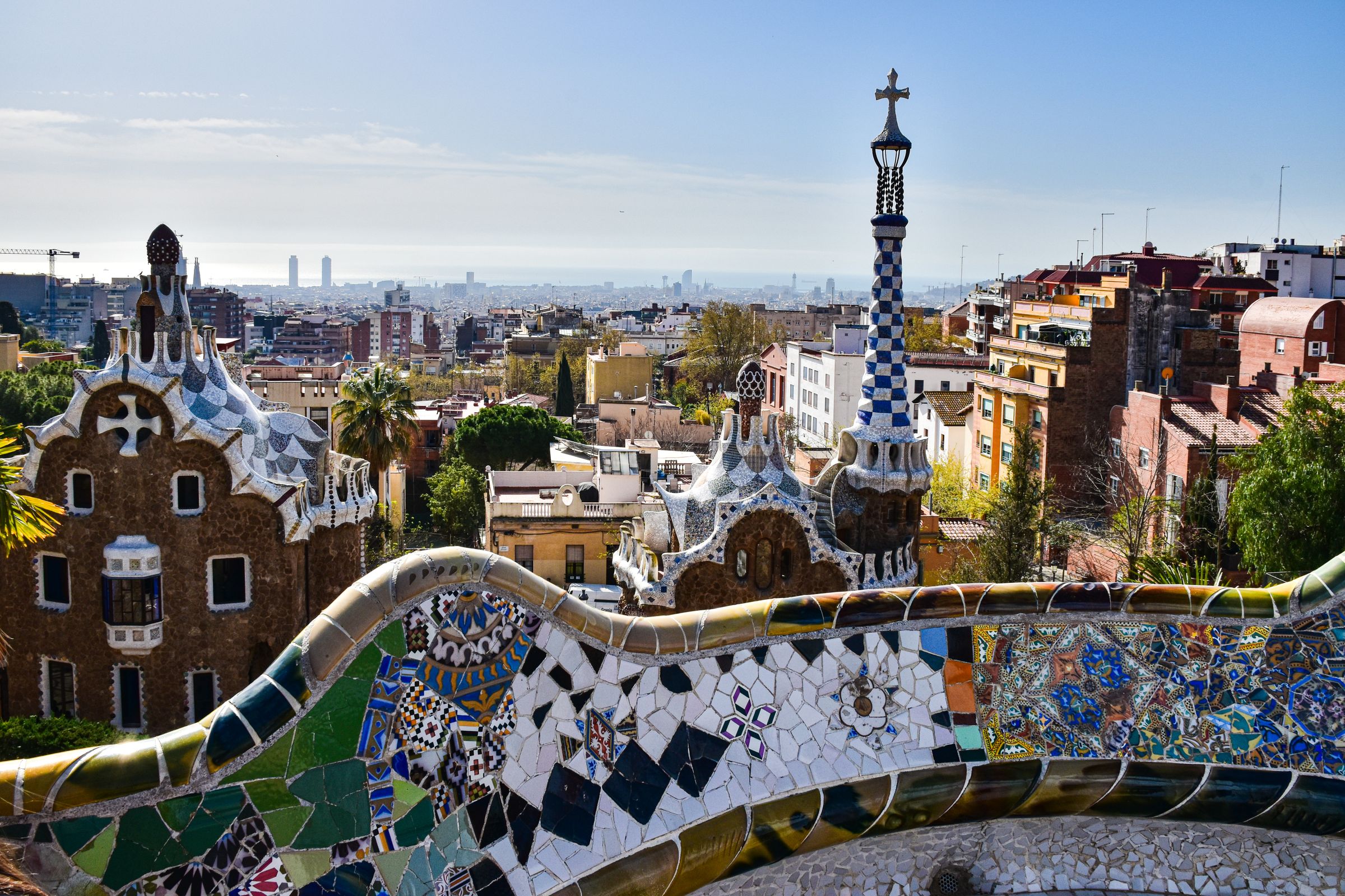 Les mosaïques du parc Güell, à Barcelone